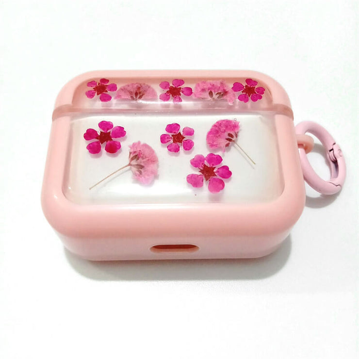 Pink Aster Japonica | Pressed Real Flower | Resin | AirPods