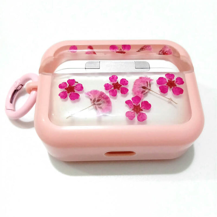 Pink Aster Japonica | Pressed Real Flower | Resin | AirPods