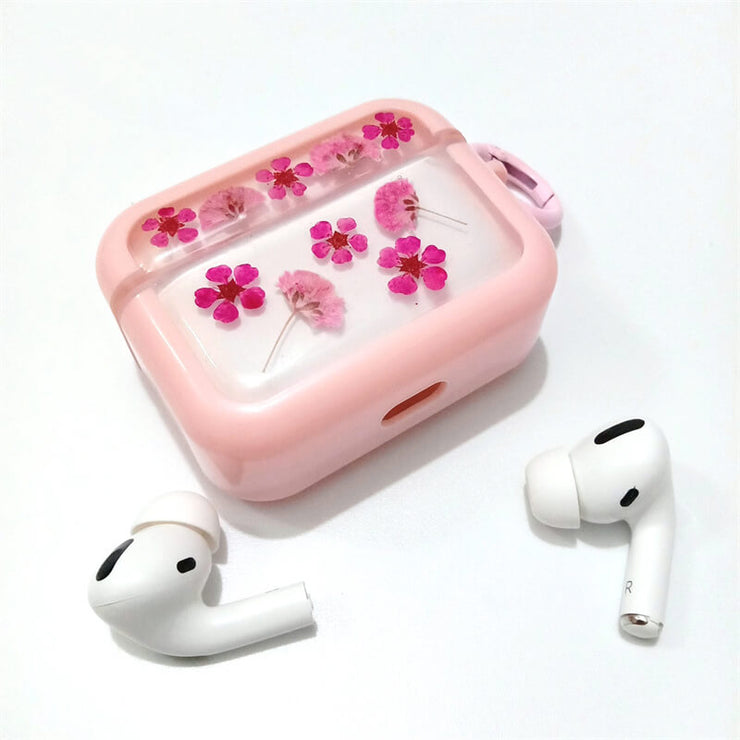 Pink Aster Japonica | Pressed Real Flower | Resin | AirPods