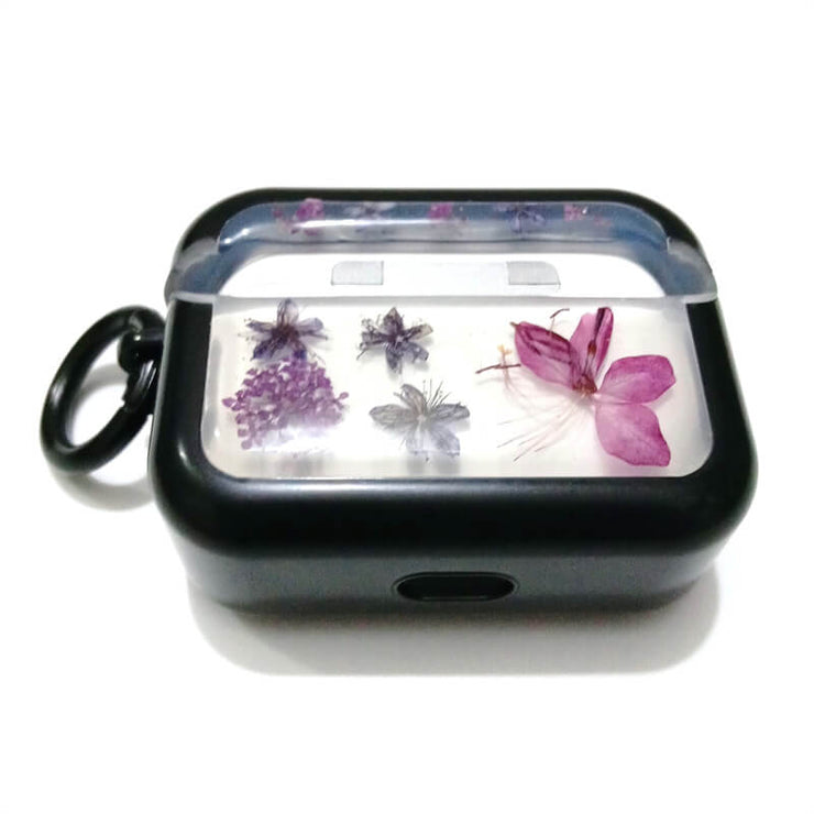 Purple Rhododendron Japonica | Pressed Real Flower | Resin | AirPods