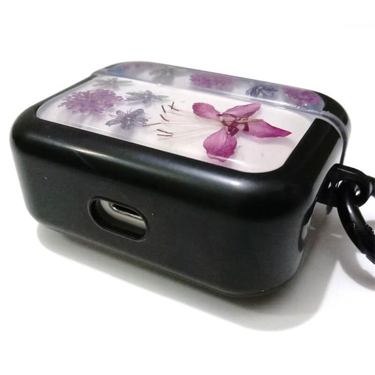 Purple Rhododendron Japonica | Pressed Real Flower | Resin | AirPods