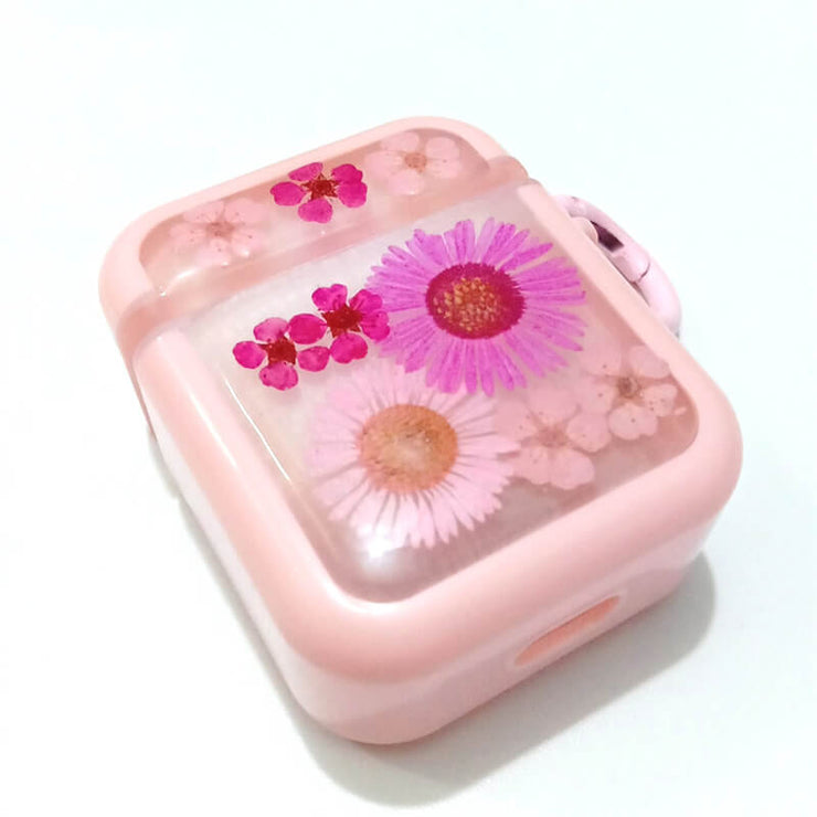 Pink Erigeron Sorbaria Sorbifolia | Pressed Real Flower | Resin | AirPods