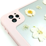 White Daisy Delphinium | Detachable Back Tablet Case | with Lens Protector