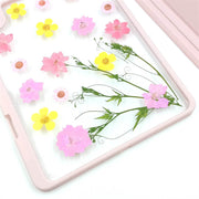 Pink Delphinium | Detachable Back Tablet Case | with Lens Protector