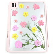 Pink Delphinium | Detachable Back Tablet Case | with Lens Protector