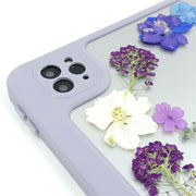 Blue Delphinium Alyssum | Flower Border | Detachable Back Tablet Case | with Lens Protector