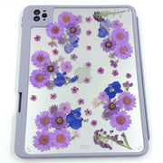 Purple Daisy Alyssum | Detachable Back Tablet Case | with Lens Protector