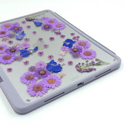 Purple Daisy Alyssum | Detachable Back Tablet Case | with Lens Protector