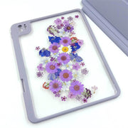 Daisy Hydrangea Lace Flower | Detachable Back Tablet Case | with Lens Protector