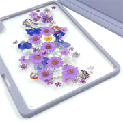 Daisy Hydrangea Lace Flower | Detachable Back Tablet Case | with Lens Protector