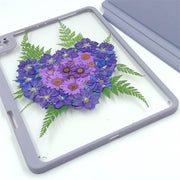 Heart-Shaped Delphinium | Detachable Back Tablet Case | with Lens Protector