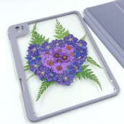 Heart-Shaped Delphinium | Detachable Back Tablet Case | with Lens Protector