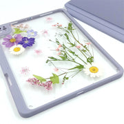 Malva Cathayensis Delphinium | Detachable Back Tablet Case | with Lens Protector