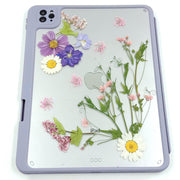 Malva Cathayensis Delphinium | Detachable Back Tablet Case | with Lens Protector