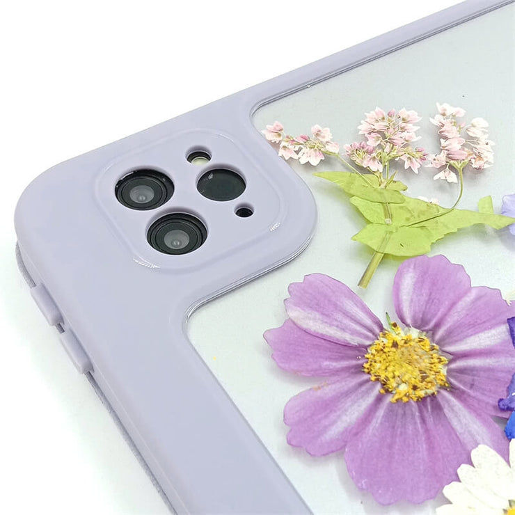 Malva Cathayensis Delphinium | Detachable Back Tablet Case | with Lens Protector