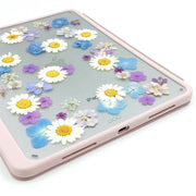 White Daisy Hydrangea | Detachable Back Tablet Case | with Lens Protector