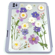 Cosmos Delphinium | Detachable Back Tablet Case | with Lens Protector