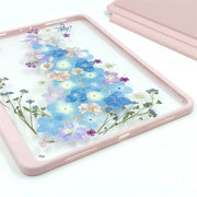 Forget Me Not Purple Hydrangea | Detachable Back Tablet Case | with Lens Protector