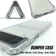 Blue Pink Flowers | Bumper Case | Z Flip 3, Z Flip 4, Z Fold 3, Z Fold 4