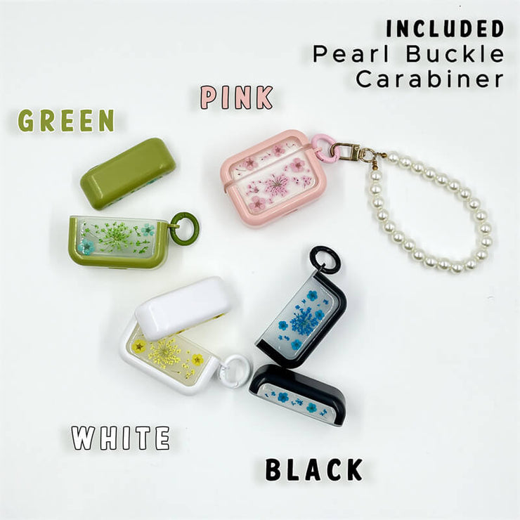 Purple Daisy White Stellaria Graminea | Pressed Real Flower | Resin | AirPods