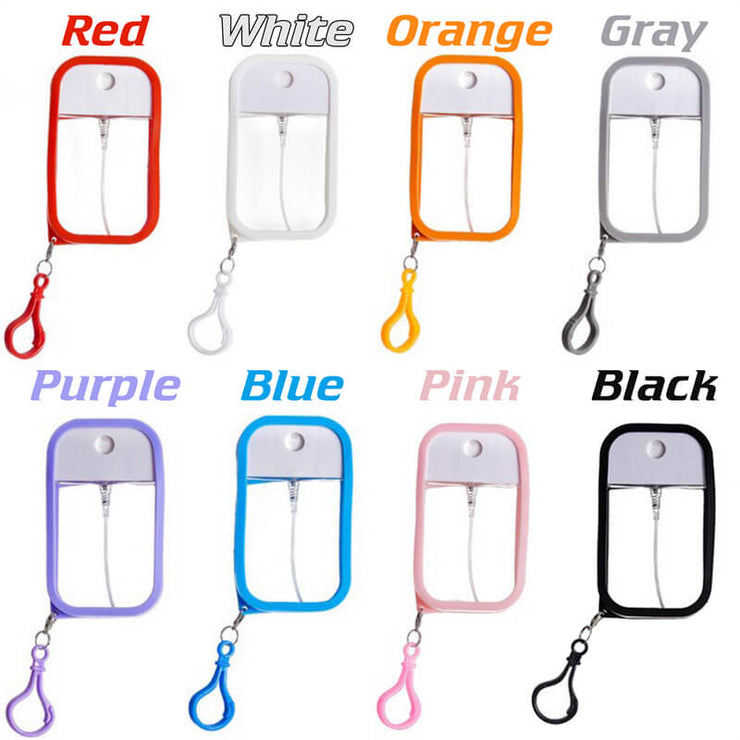 The World of Flowers | Free Custom Name Real Pressed Flower | Refillable Spray Bottle + Protective + Hook