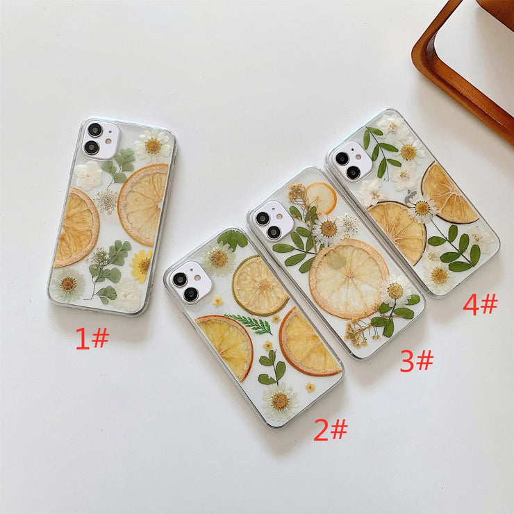 Lemon Series Fruit Clear Phone Case