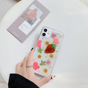 Strawberry Series Clear Fruit Phone Case