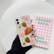 Strawberry Series Clear Fruit Phone Case