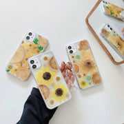 Sunflower Series Fruit Clear Phone Case