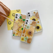 Sunflower Series Fruit Clear Phone Case