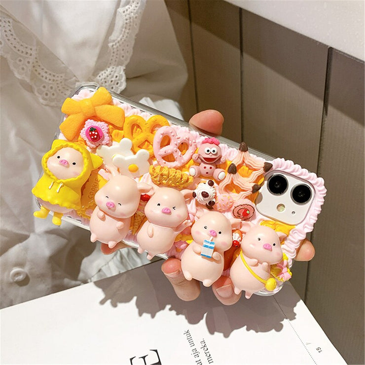 Five Little Pigs Series-Cream Phone Case III