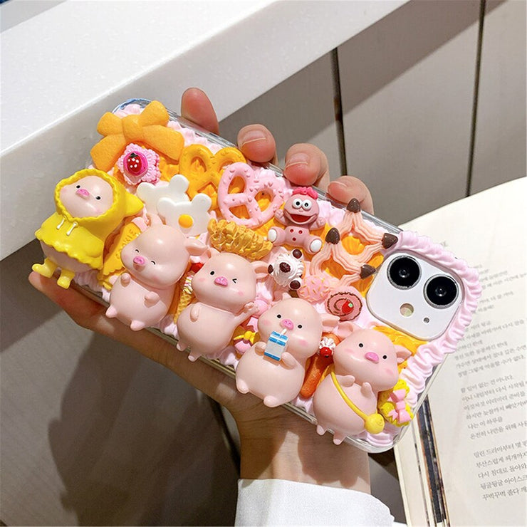 Five Little Pigs Series-Cream Phone Case III