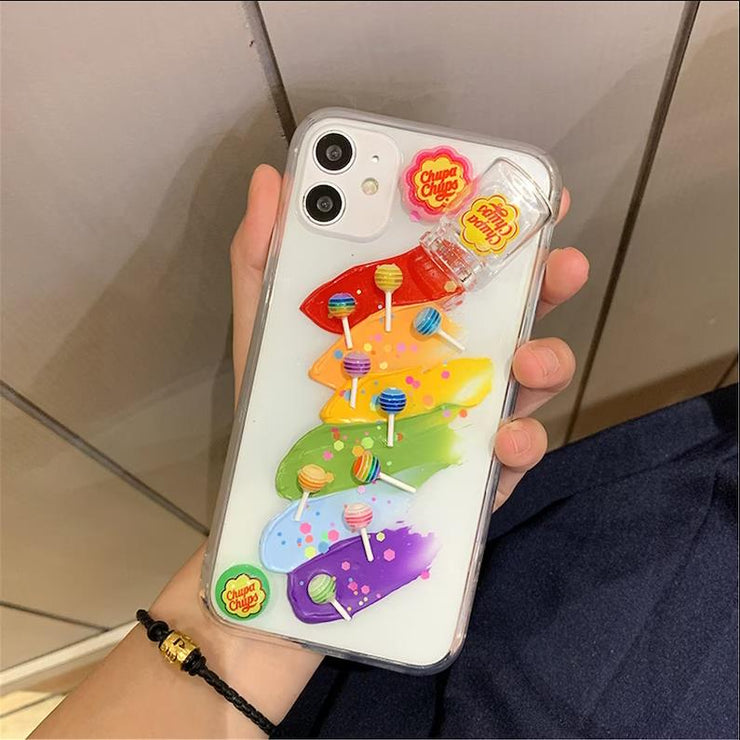 Rainbow Lollipop Cream Phone Case