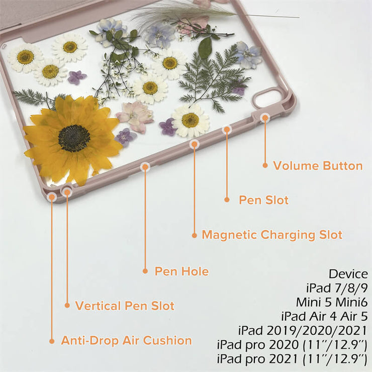 Barberton Daisies White Daisies Tablet Case | iPad Pro | Air 4 5 | Mini 6 | S6/7/8