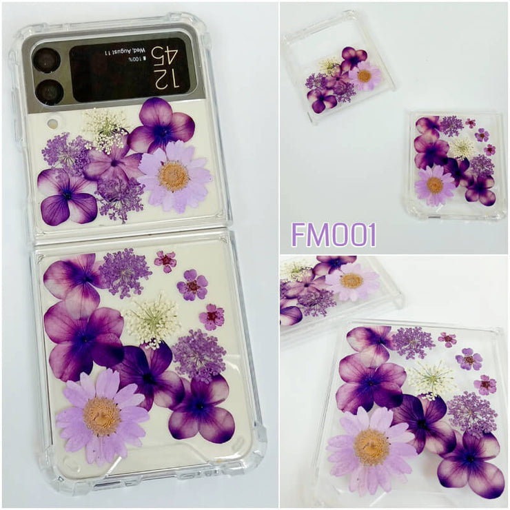 Violet Flower | Bumper Case | Z Flip 3, Z Flip 4, Z Fold 3, Z Fold 4