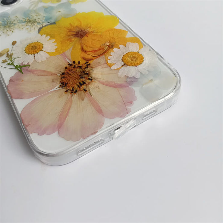 Dried Daisies | Clear, Bumper, Border Phone Case | Apple Samsung Google