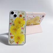 Matching Case | White Yellow Big Dried Flowers Tablet Case