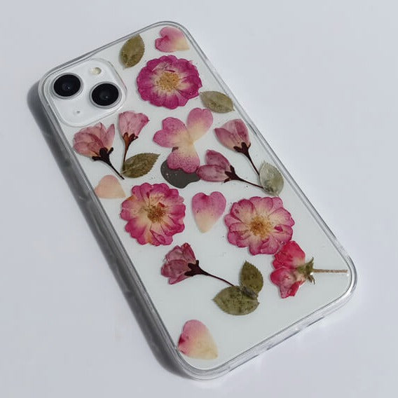 Pond Purple Dried Flowers | Clear, Bumper, Border Phone Case | Apple Samsung Google