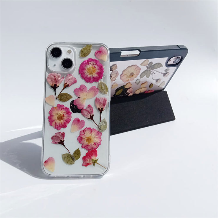 Matching Case | Pond Purple Dried Flowers Tablet Case