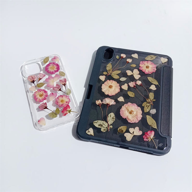 Matching Case | Pond Purple Dried Flowers Tablet Case