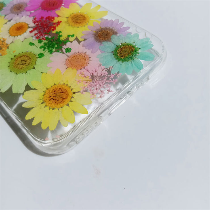 Full Screen Dried Flowers | Clear, Bumper, Border Phone Case | Apple Samsung Google