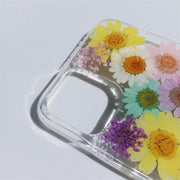 Full Screen Dried Flowers | Clear, Bumper, Border Phone Case | Apple Samsung Google